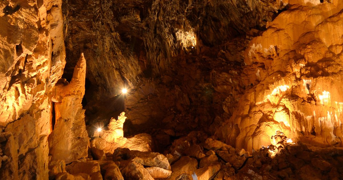 Besuch - die Grotten von Vallorbe